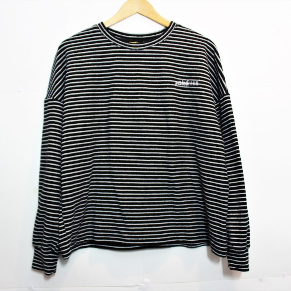 Pokemon Black White Striped Sweater RARE Vintage 1997 Women's